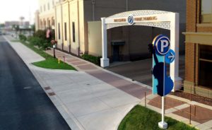 City of Carmel Center Green Parking Placemaking Arch