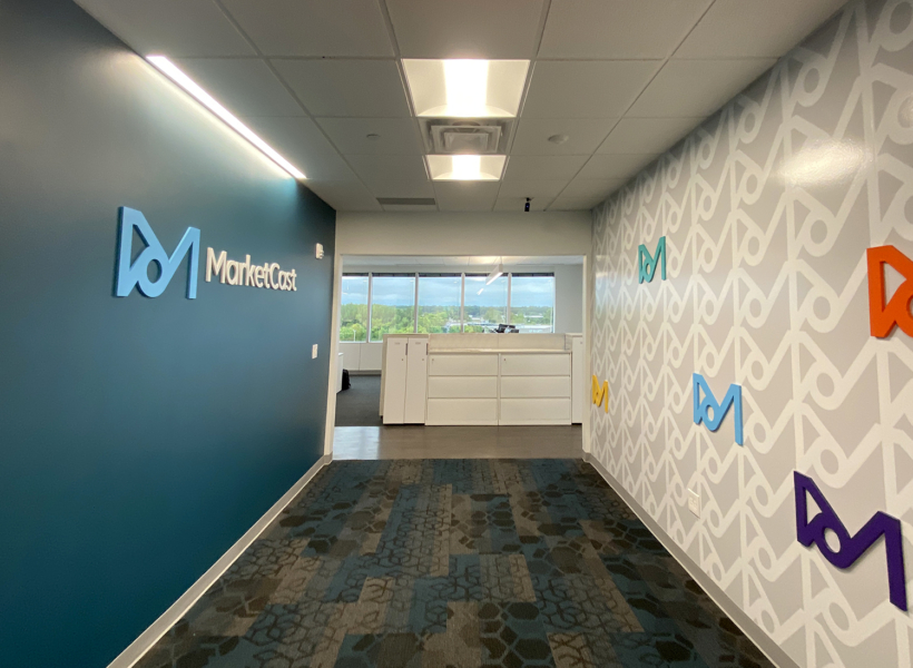 Market Cast Logo on the wall